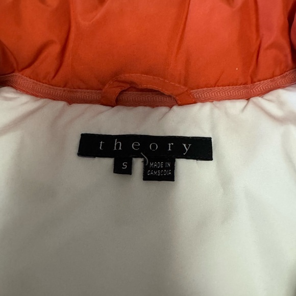 Theory Orange Down Puffer Vest - Picture 7 of 8